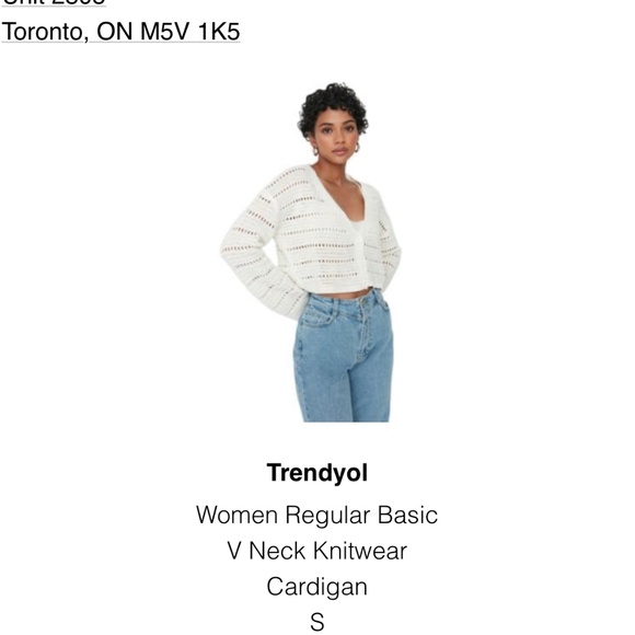 Trendyol white knit sweater - Picture 3 of 3